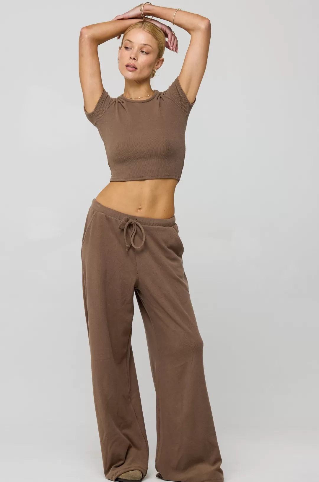 Resa Chase Rib Pant In Chai Flash Sale