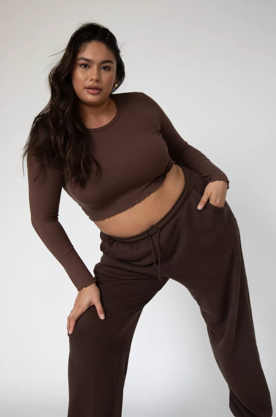 Resa Eddy Top In Brown Clearance