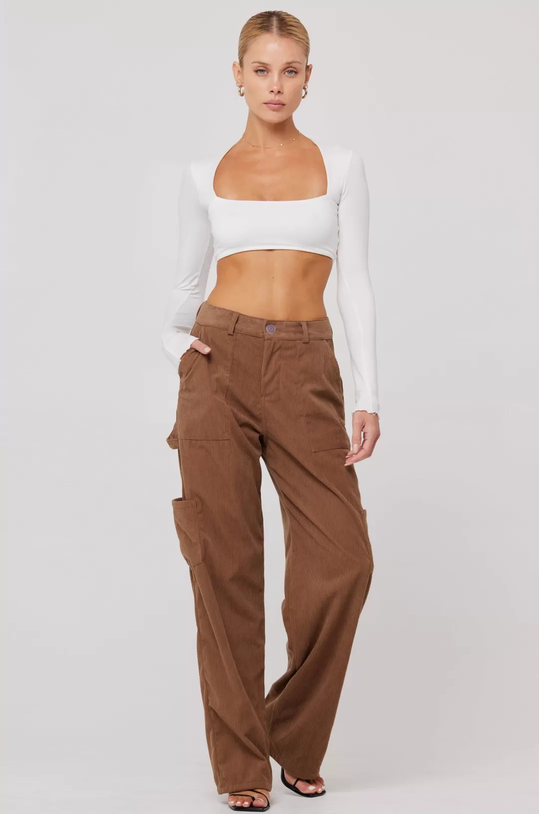 Resa Elsa Cargo Pant In Espresso Cheap