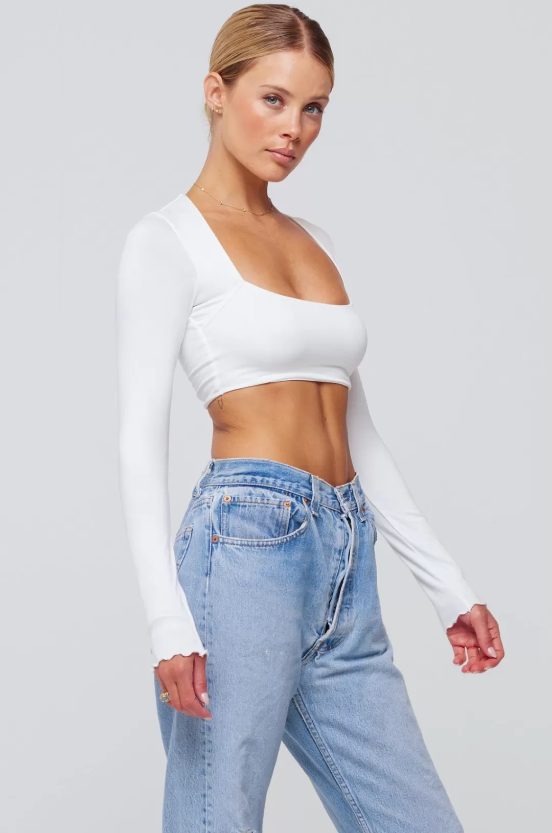 Resa Emily Top In White Hot