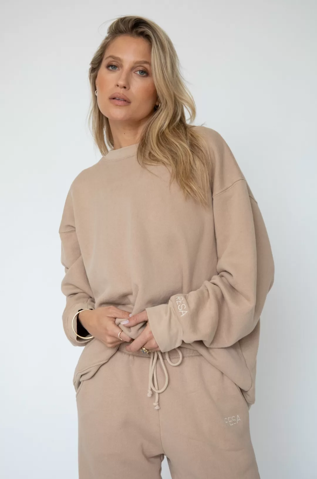 Resa Gunner Sweatshirt In Sand Store