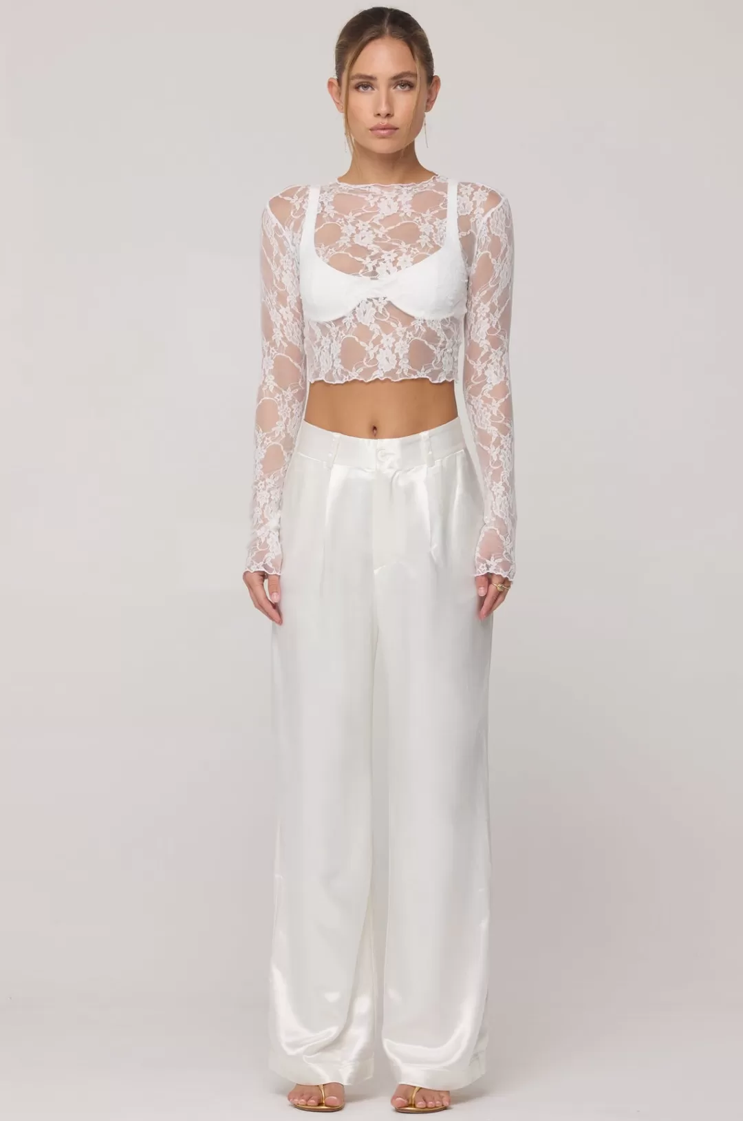 Resa Ida Lace Top In White Shop