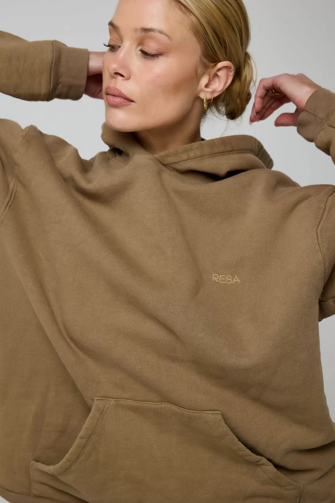 Resa Leo Hoodie In Moss Cheap