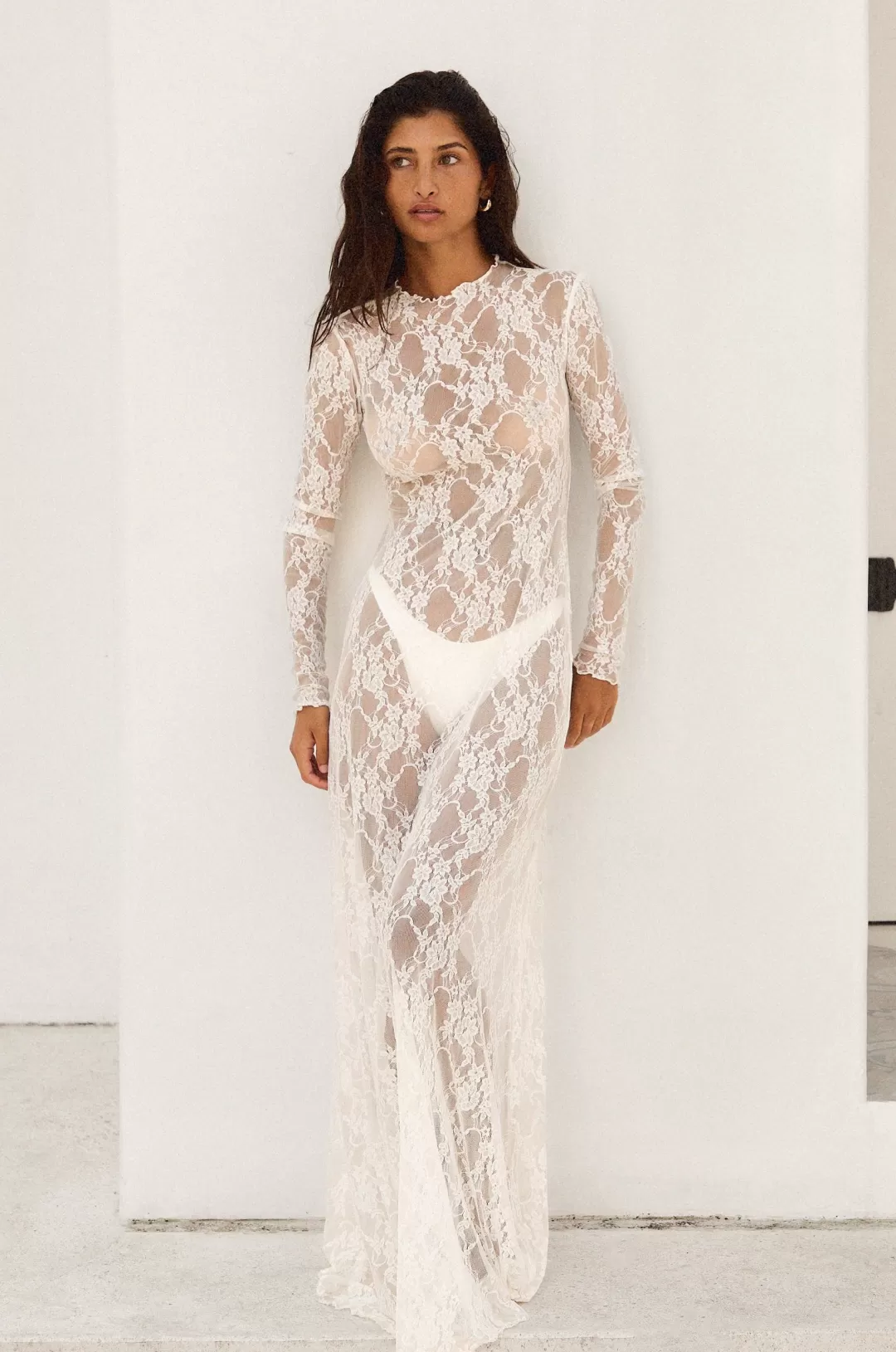 Resa Lyon Lace Dress In White Lace Best