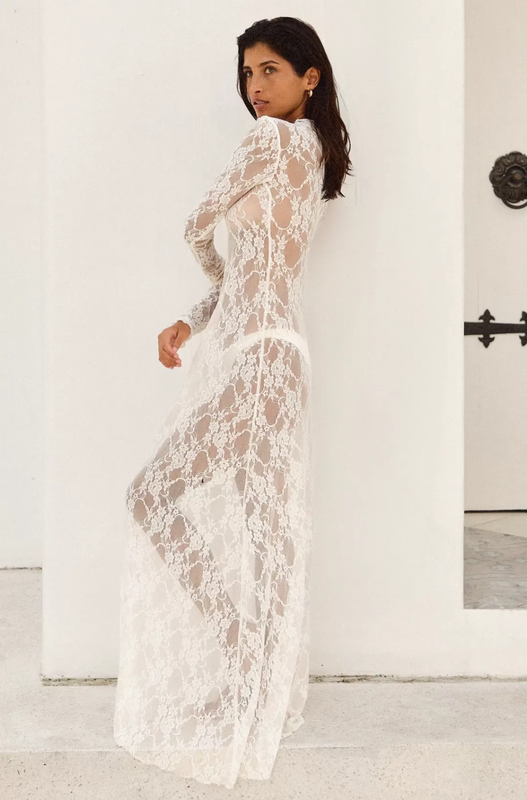 Resa Lyon Lace Dress In White Lace Best