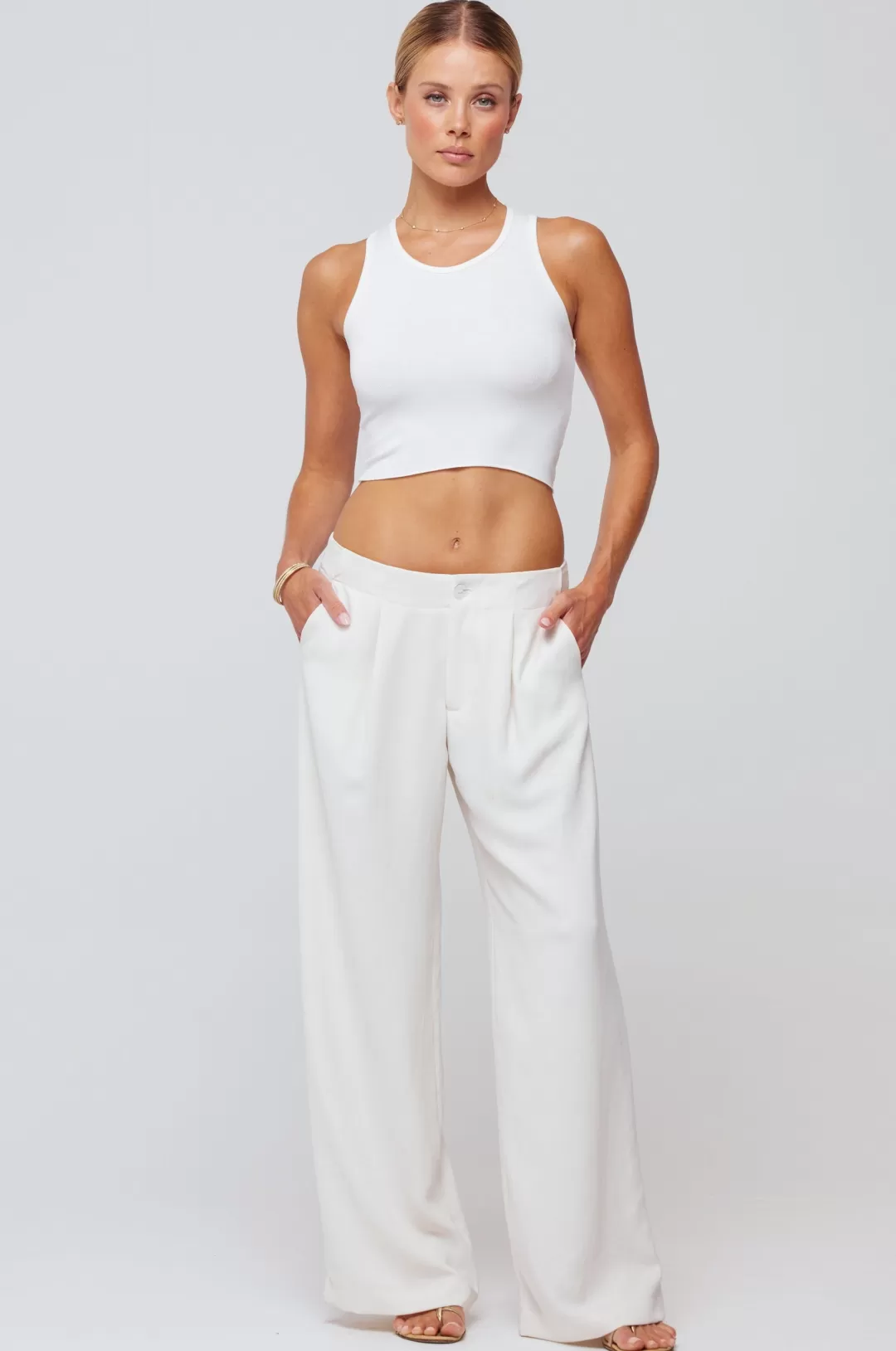 Resa Malcolm Trousers In Cream Flash Sale