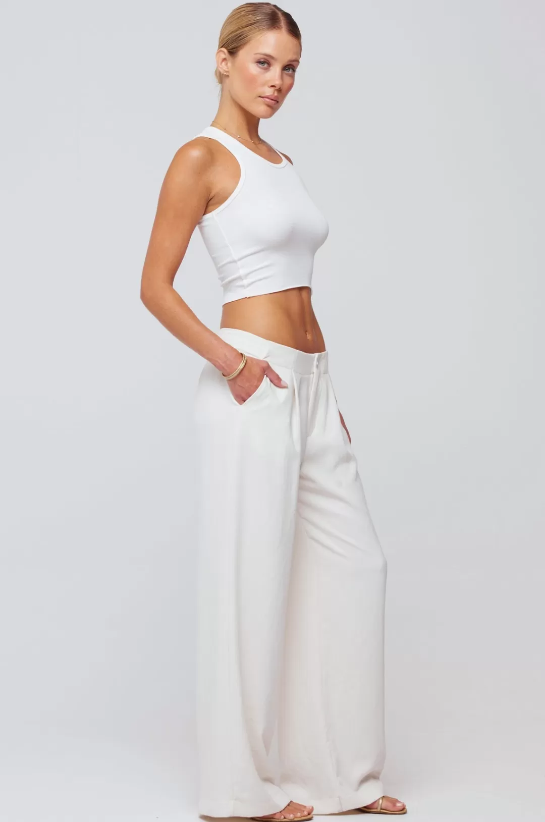 Resa Malcolm Trousers In Cream Flash Sale