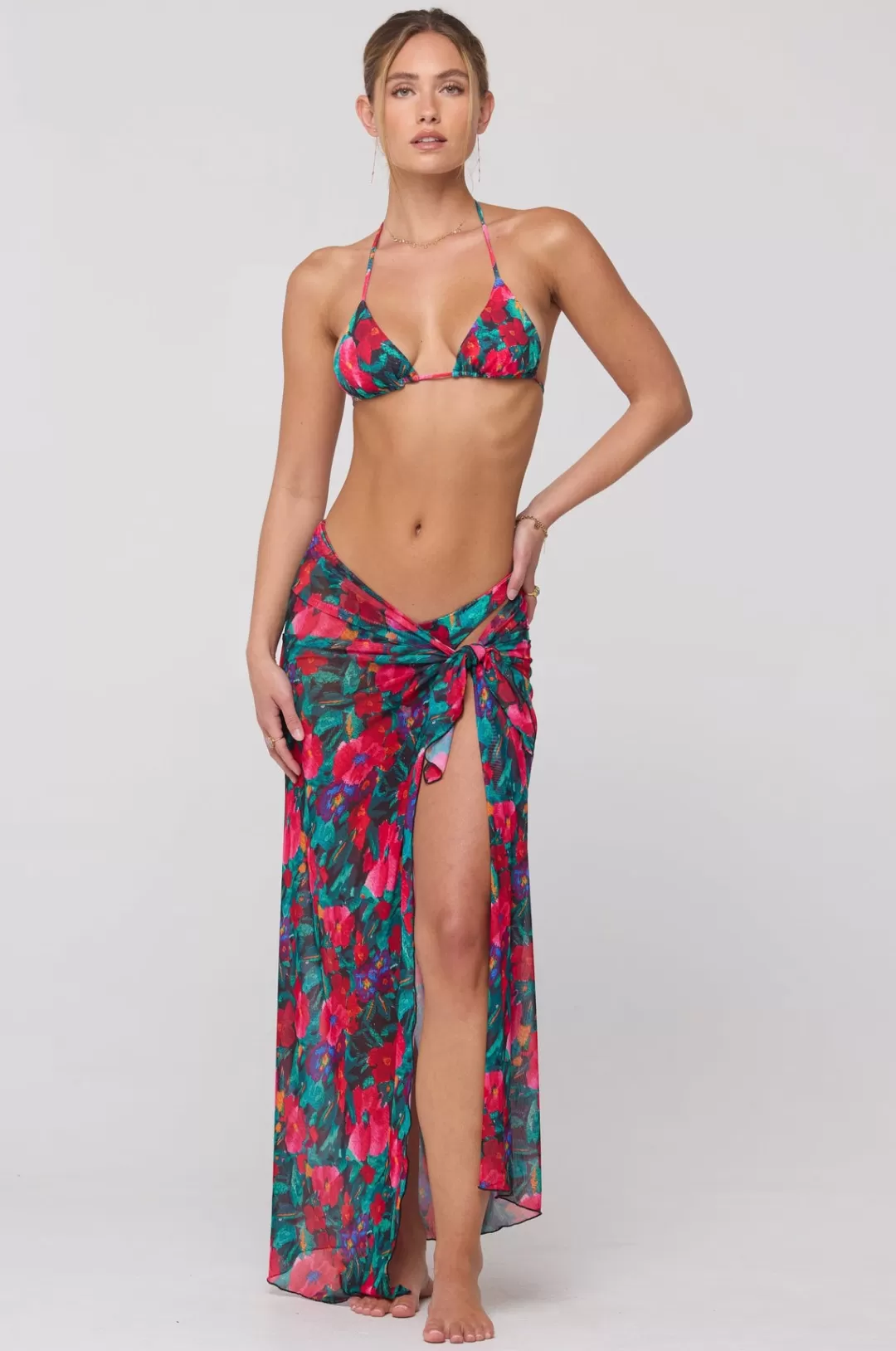 Resa Perfect Scarf Top And Sarong In Resort Cheap