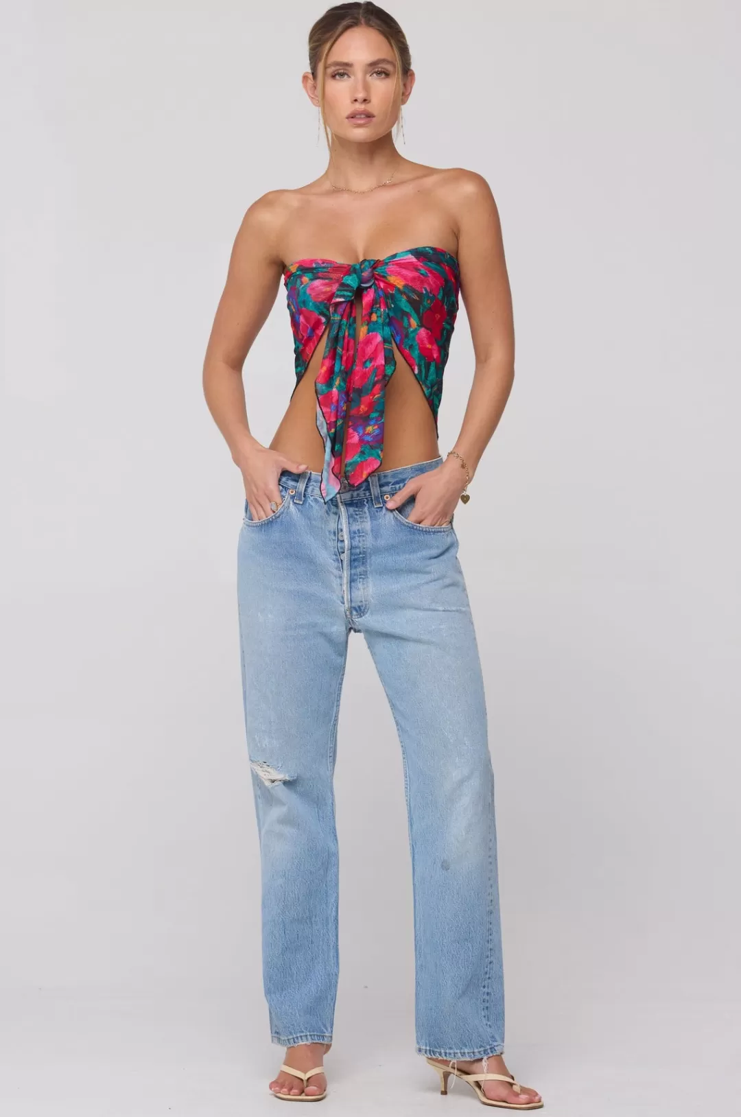 Resa Perfect Scarf Top And Sarong In Resort Cheap
