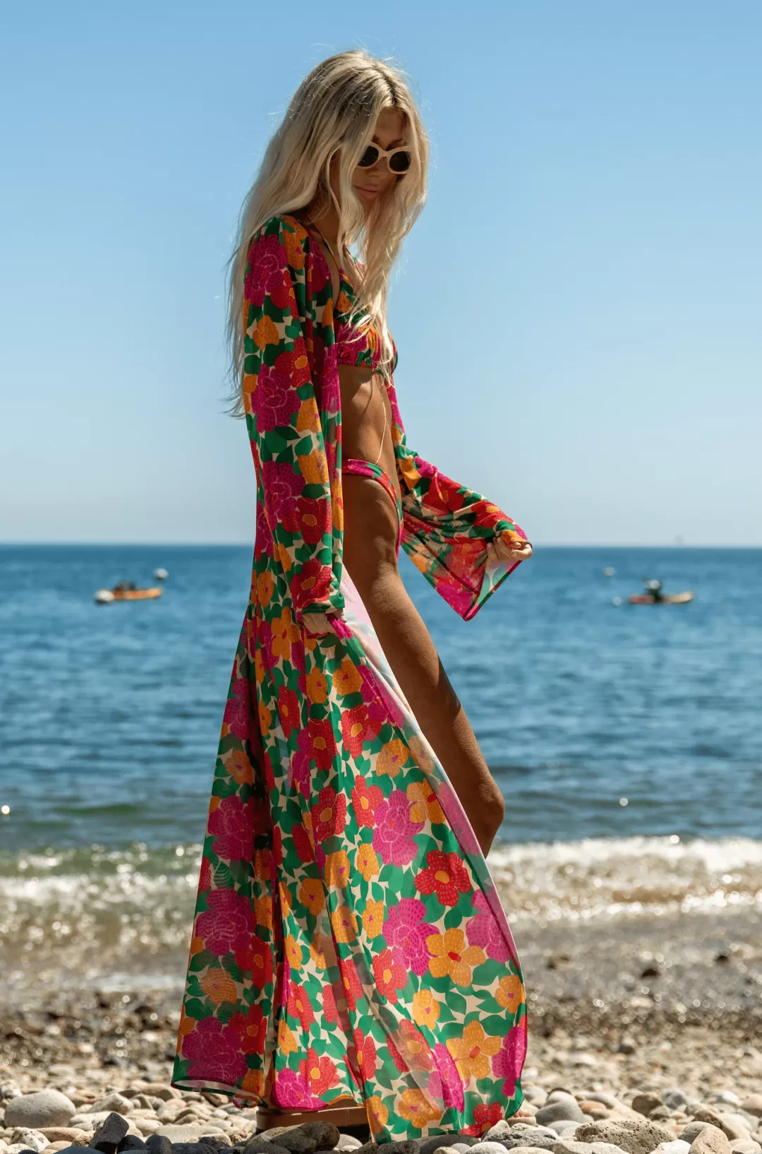 Resa Salty Wrap Dress And Duster In Cuba New