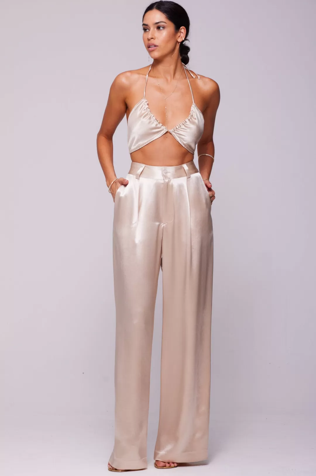 Resa Sasha Trouser In Champagne Shop