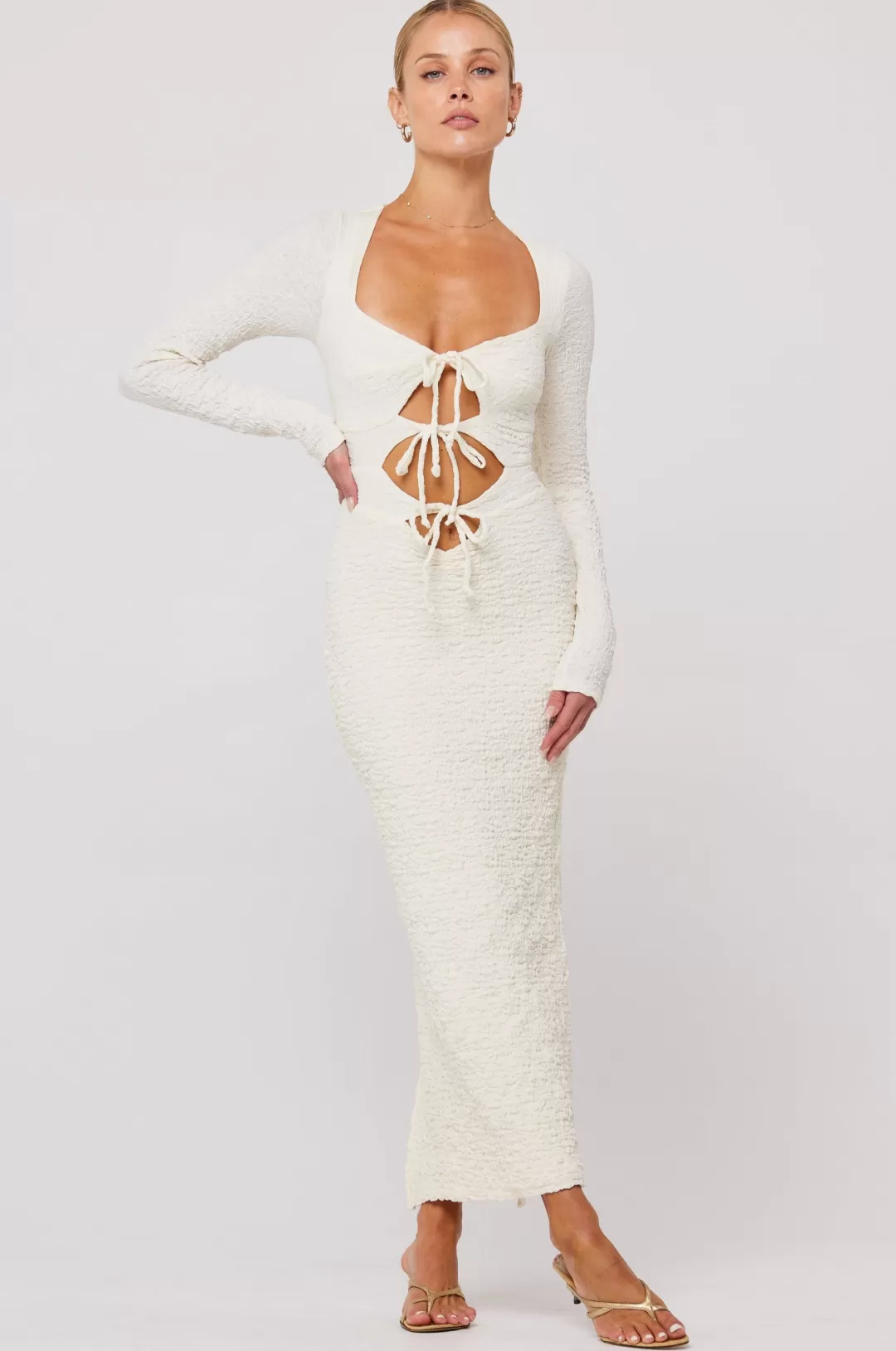 Resa Simone Dress In Ivory Cheap