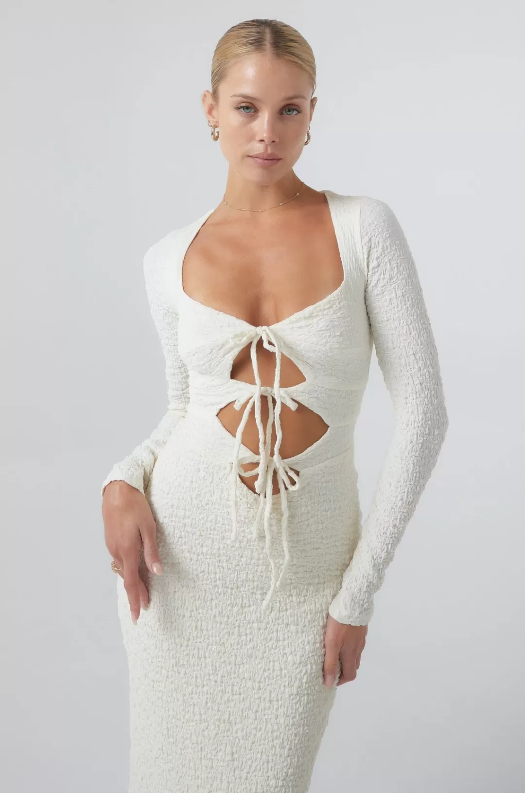 Resa Simone Dress In Ivory Cheap