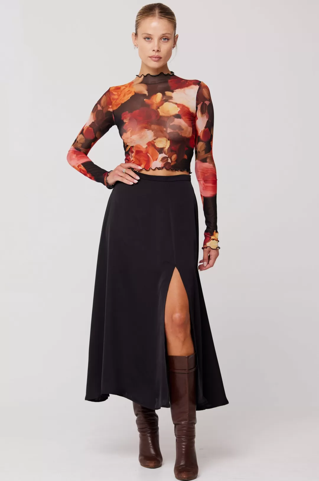 Resa Skatie Midi Skirt In Black Best Sale