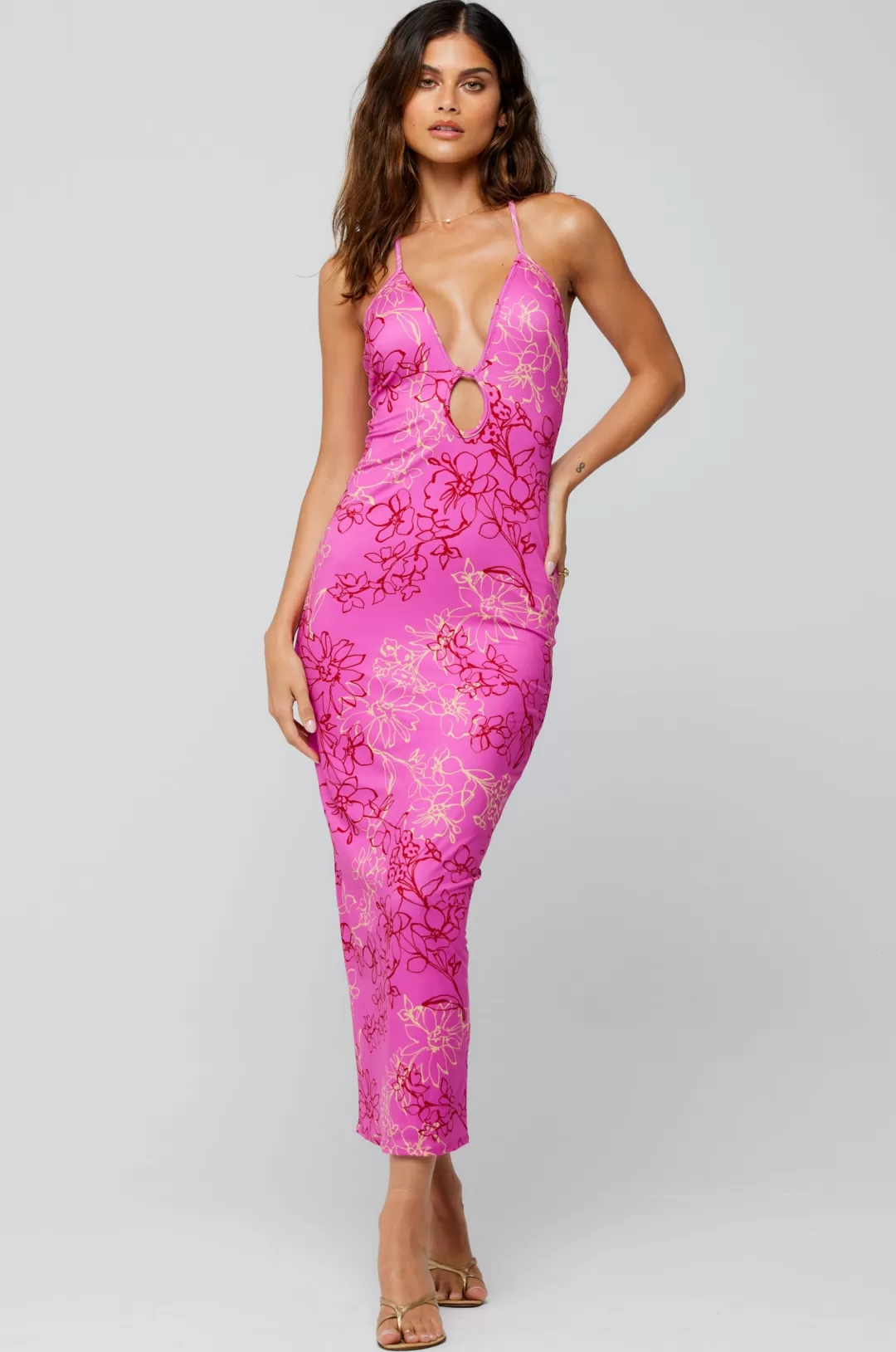 Resa Sophia Midi In Azalea Cheap